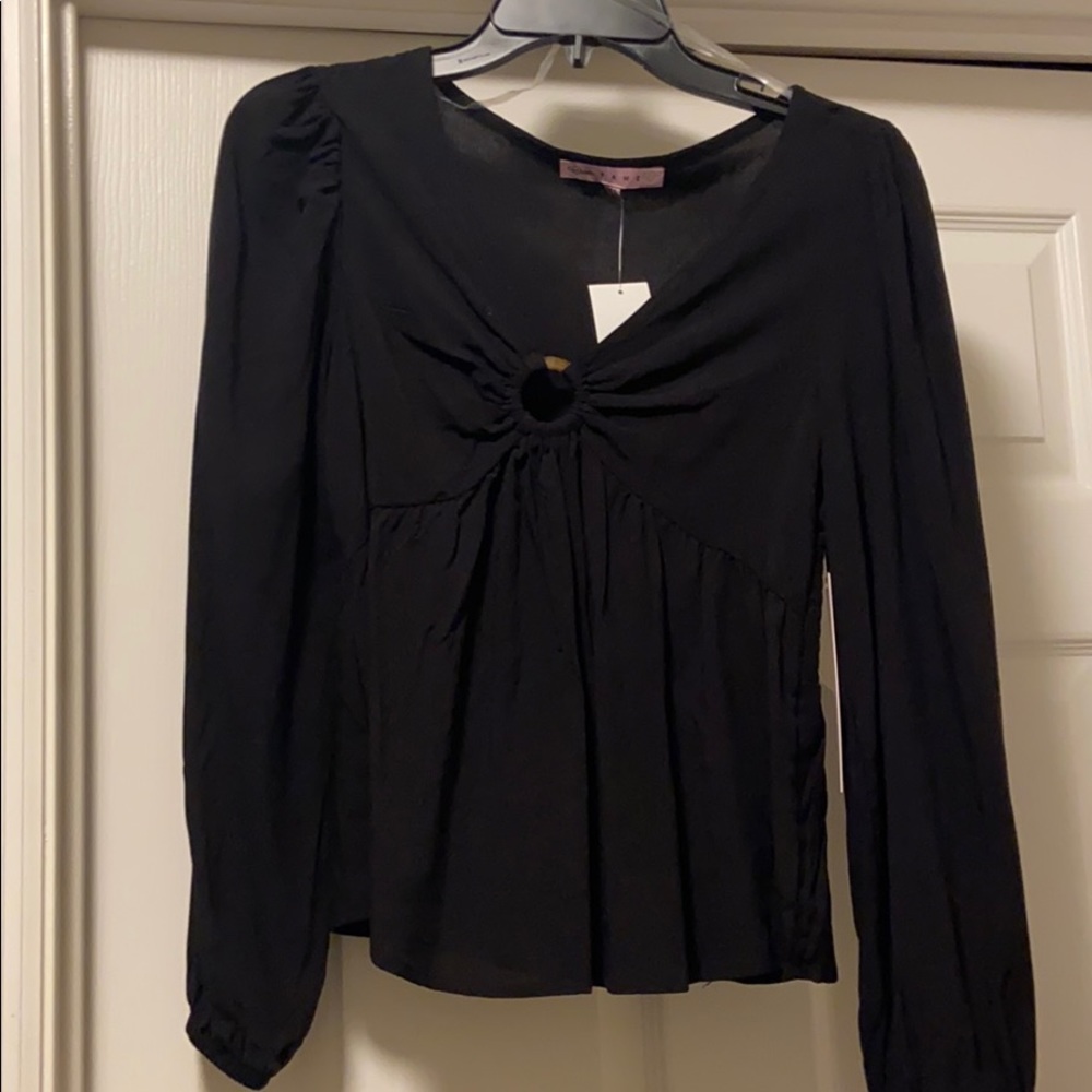 Brand new black long sleeve top